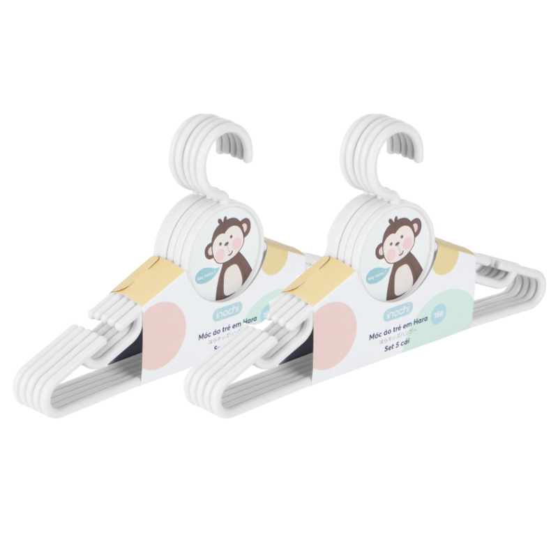 Inochi - Hara Hanger Set - Pack of 2 - 10pcs - White