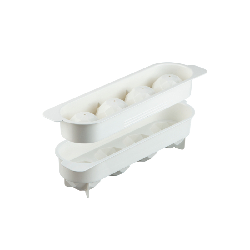 Inochi - Kari 4 Slot Sphere Ice Tray - Pearl White - Pack of 2