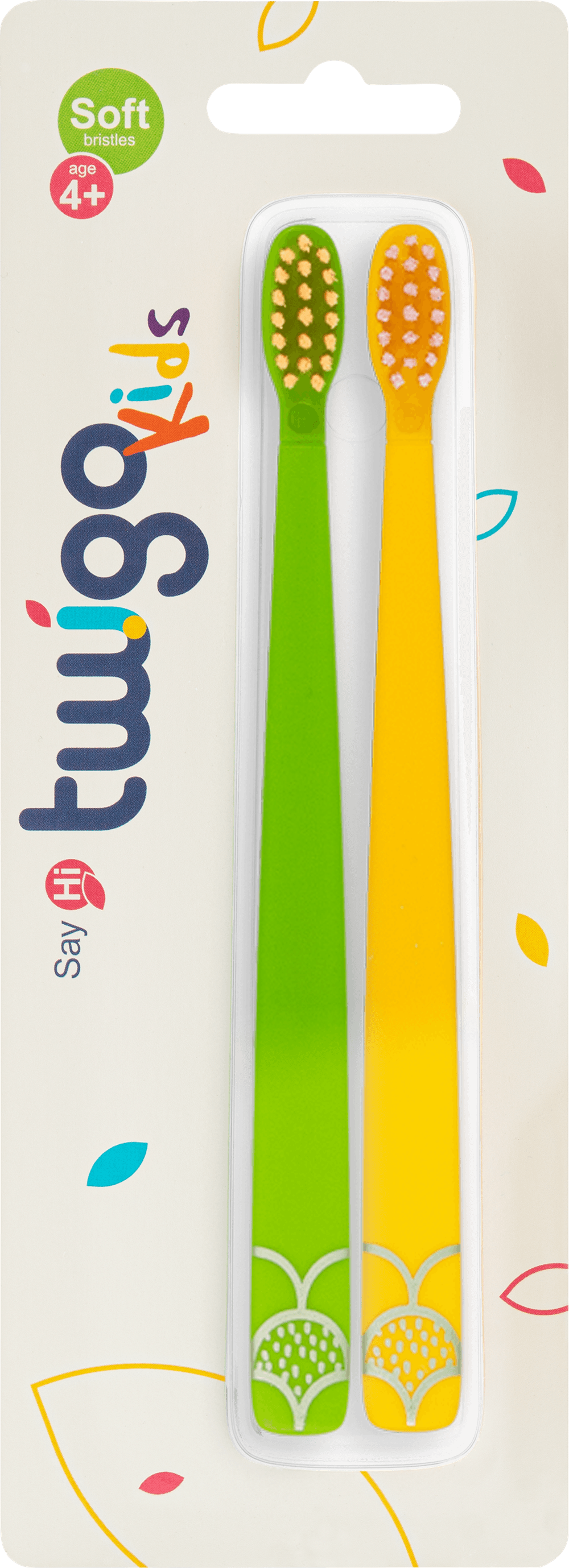 Flipper - Fun Animal Toothbrush With Cover & Toothpaste Squirter Set - Lion/Whale - 4 Pcs