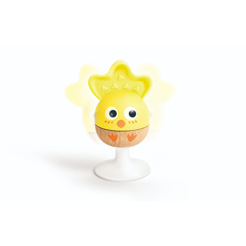 Hape - Cheery Critter Teether Rattle With Suction Cup - 3 Pcs