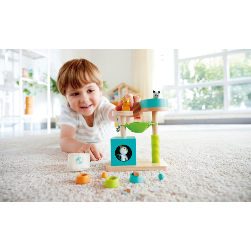 Hape - Kitty Haven Dollhouse Playset - 16 pcs