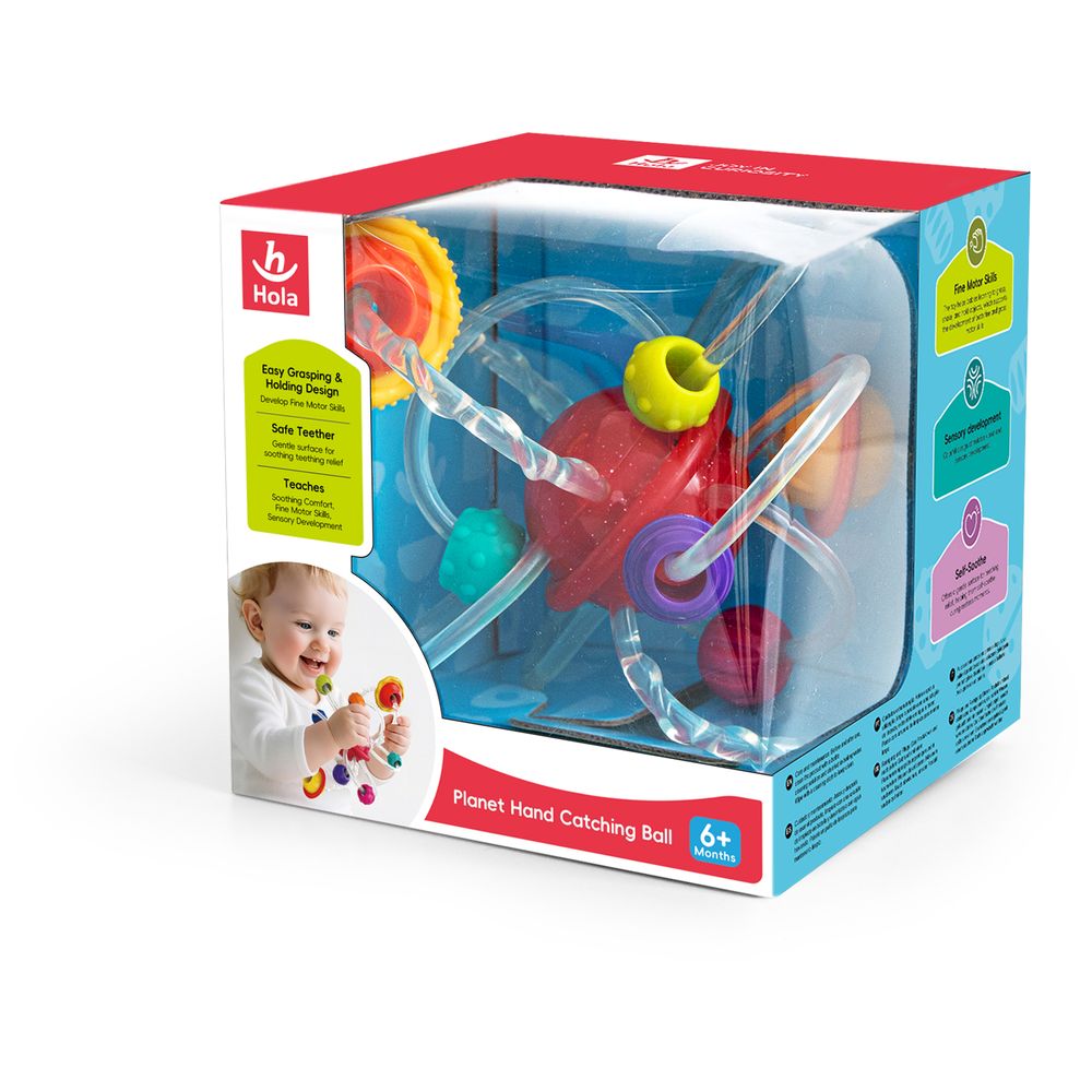Hola - Planet Hand Catching Ball Sensory Toy - Multicolor