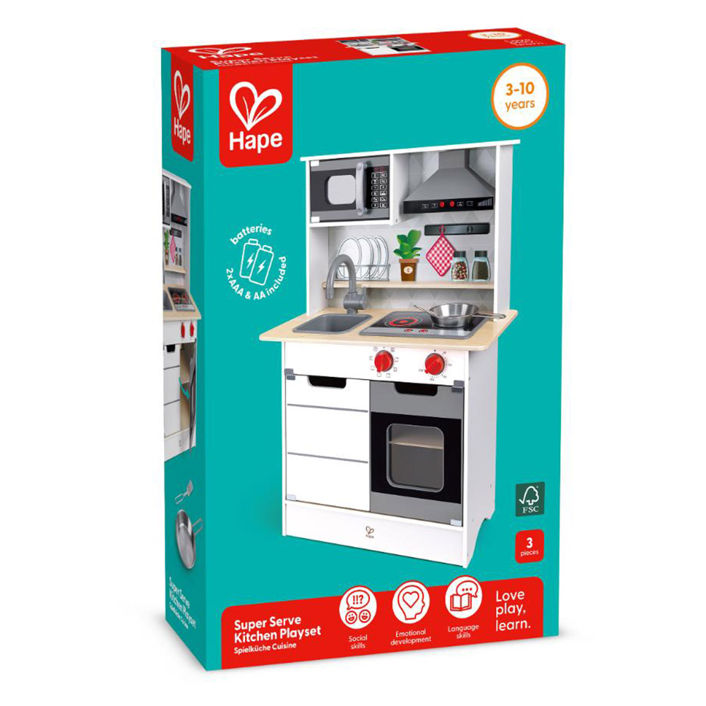 Hape - Super Serve Kitchen Playset With Accessories