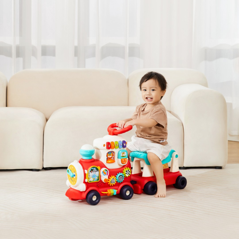 Hola - 4-In-1 Push Walker And Ride-On Learning Train