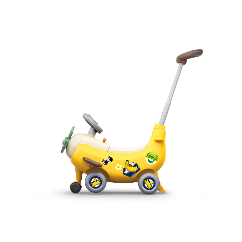 Hola - 4-in-1 Ride-on & Push Around Banana Plane Walker