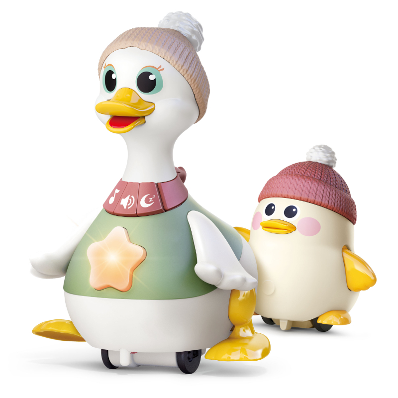 Hola - Waddling Duck Family Interactive Tummy Time Toy