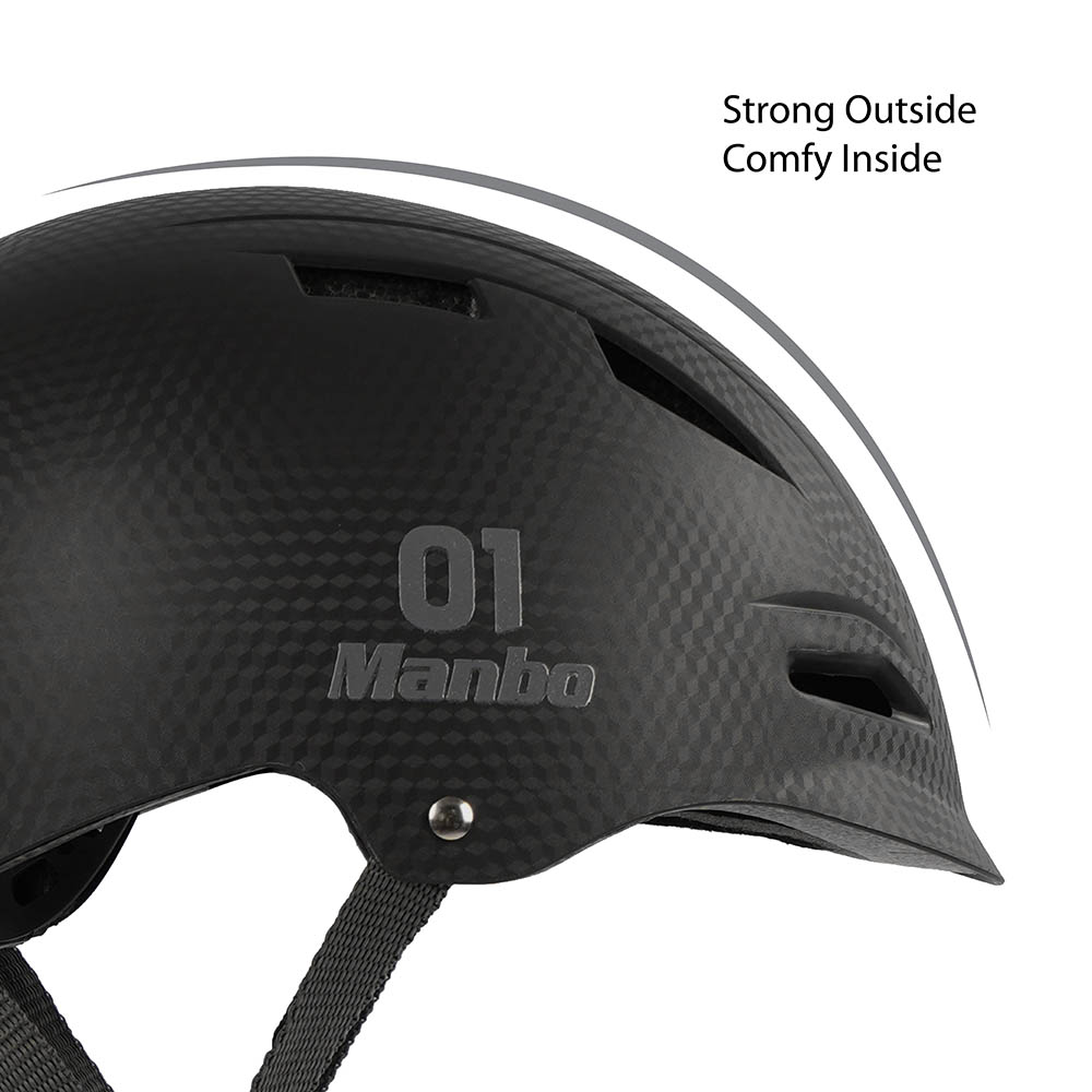Qplay - Kids Manbo Protective Safety Helmet - Black - Medium