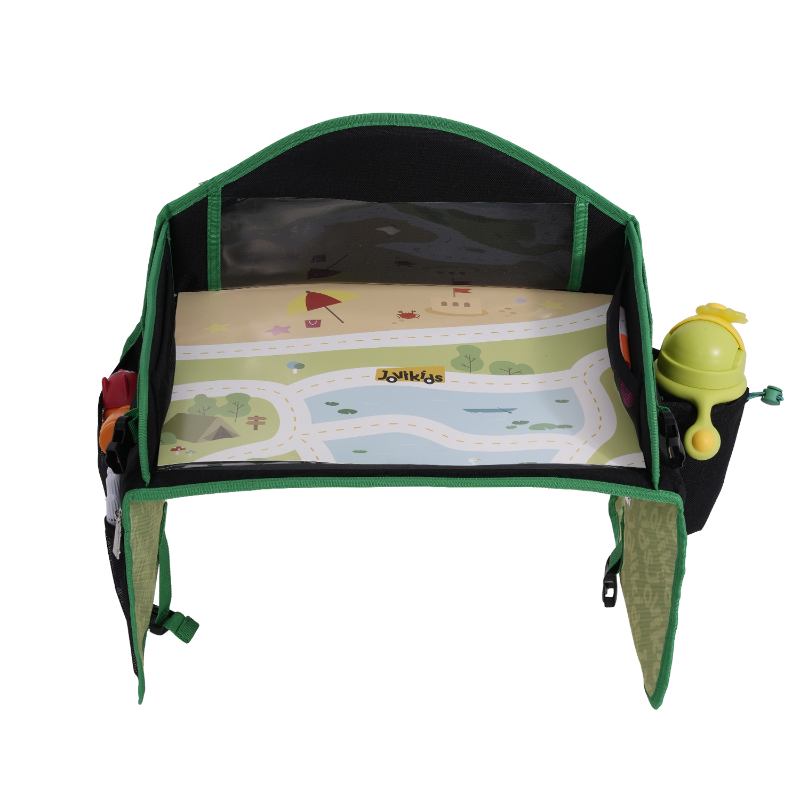 Jovikids - Travel Tray Car Seat Activity Organizer Only - Green/Black