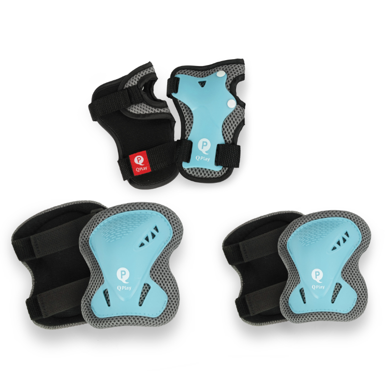Qplay Kids Sports Safety Gear Set - Elbow, Knee & Wrist Guards