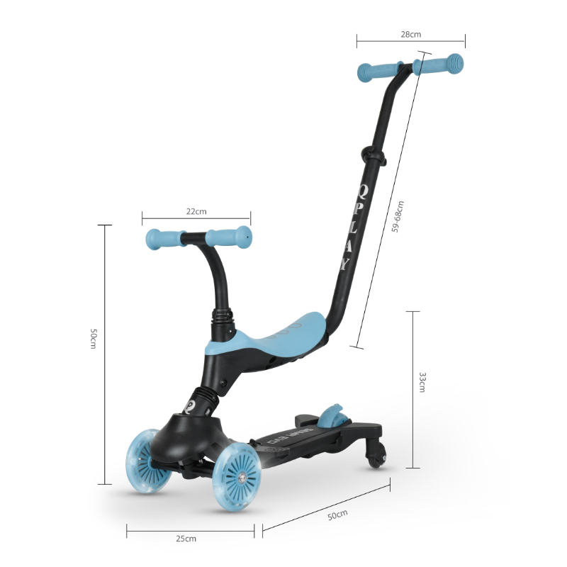 Qplay Sema Evo 5-In-1 Lightening Scooter