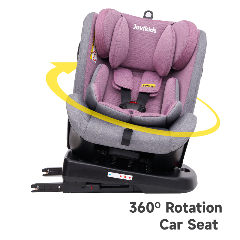 Jovikids - Angela Isofix Rotating Car Seat - Pink