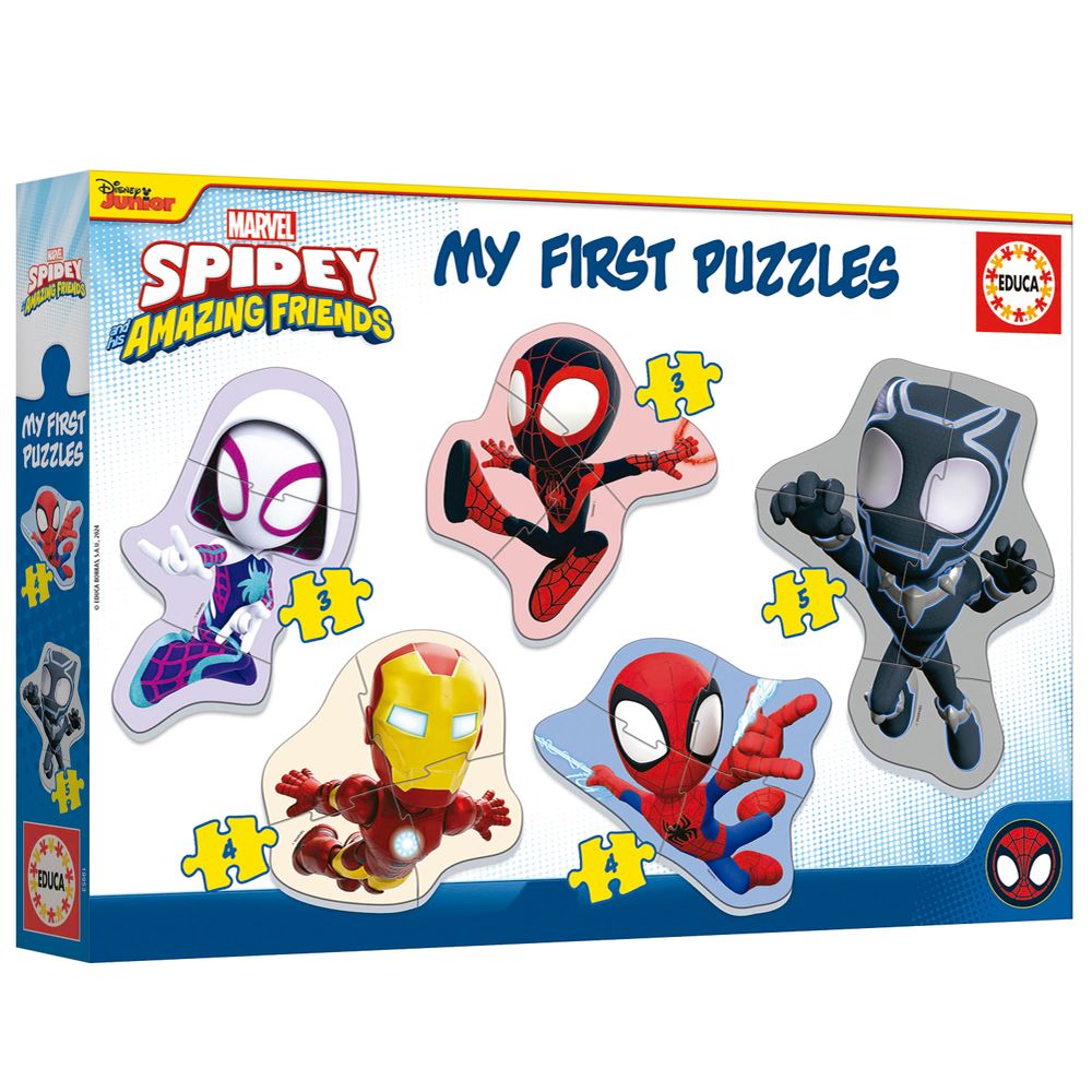 Educa - My First Puzzle Set - Spidey & His Amazing Friends - 19 Pcs