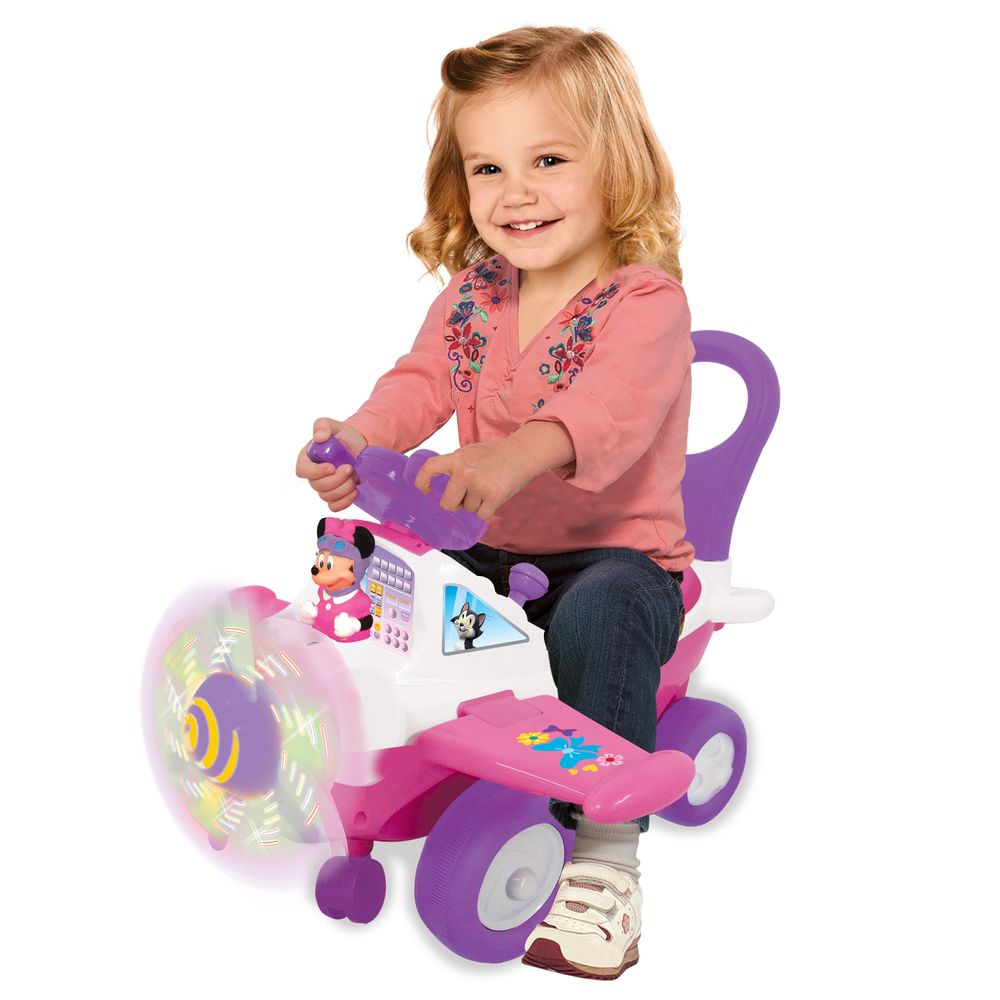 Kiddieland - Lights and Sounds Minnie Activity Plane - Pink