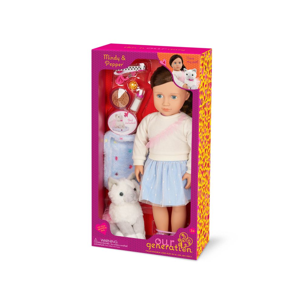 Our Generation - Doll And Pet Kitten With Accessory