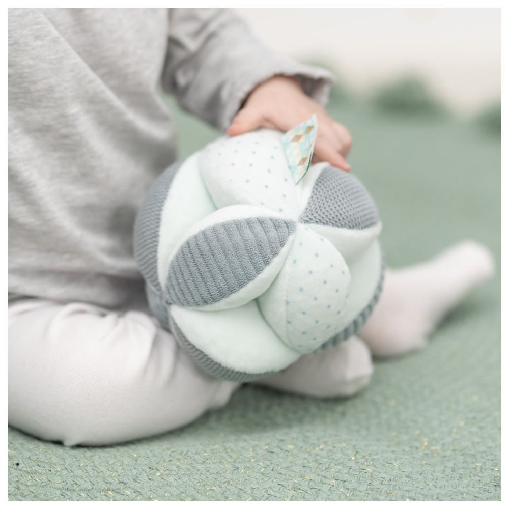 Nattou - Lapidou Activity Ball - Green - 14 cm