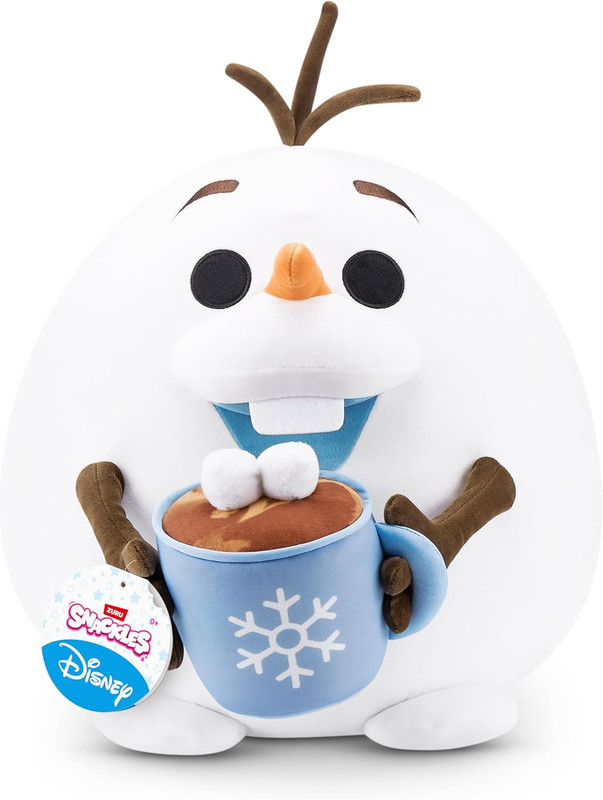 Zuru - Snackles Disney Plush Toy With Snack Accessory - Olaf - 14-Inch