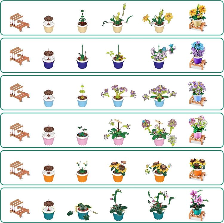 Zuru - Max Garden Collection Building Block Set Series 1 - Style May Vary - 1 Pc