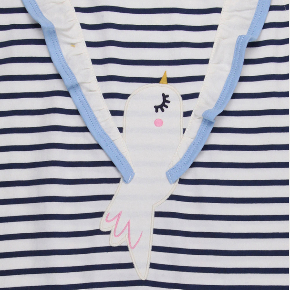Lilly & Sid Baby Girl's Betty Bird Applique Dress