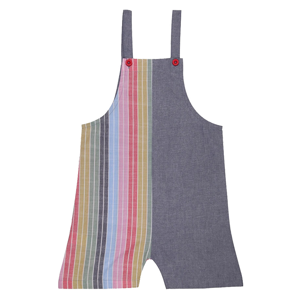 Lilly & Sid Girl's Rainbow Sun Stripe Printed Playsuit