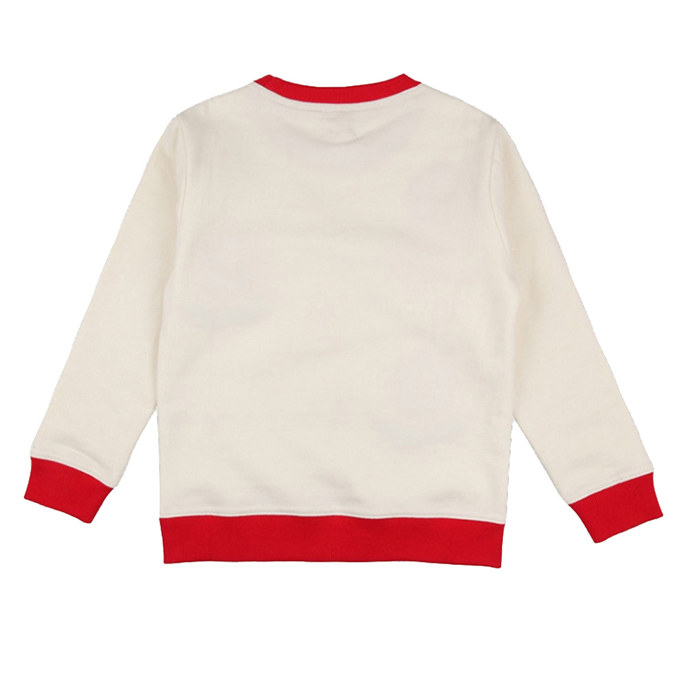 Lilly & Sid Baby Girl's Flower Embroidered Sweatshirt - White