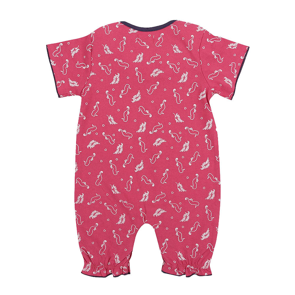 Lilly & Sid Baby Girl's Seahorse Printed Romper - Pink