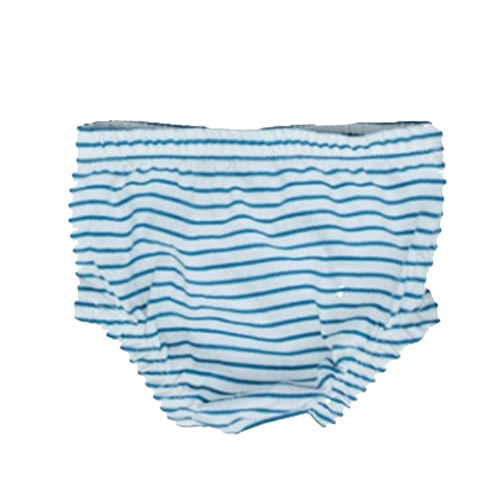 Lilly & Sid Baby Girl's Stripe Printed Dress & Pants - Blue - 2 Pcs