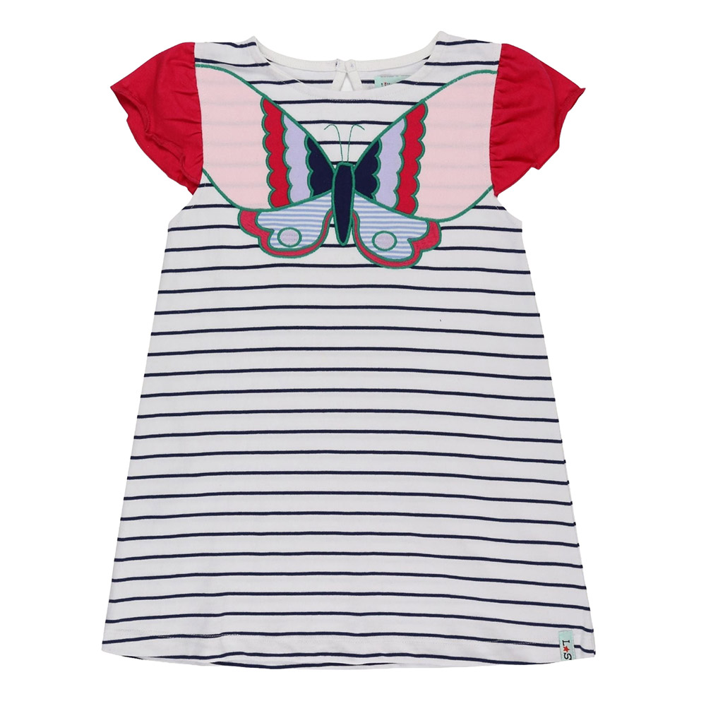 Lilly & Sid Girl's Butterfly Applique Dress