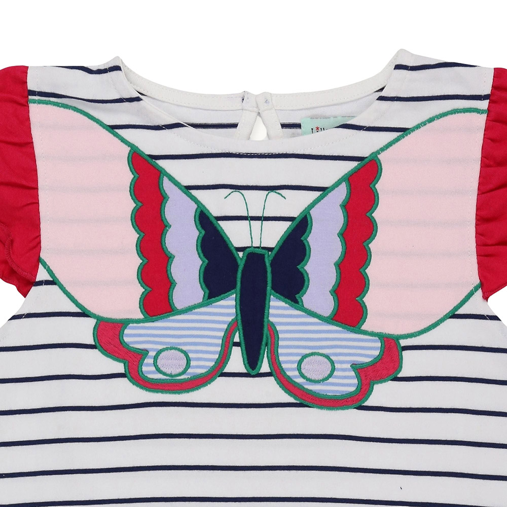 Lilly & Sid Girl's Butterfly Applique Dress