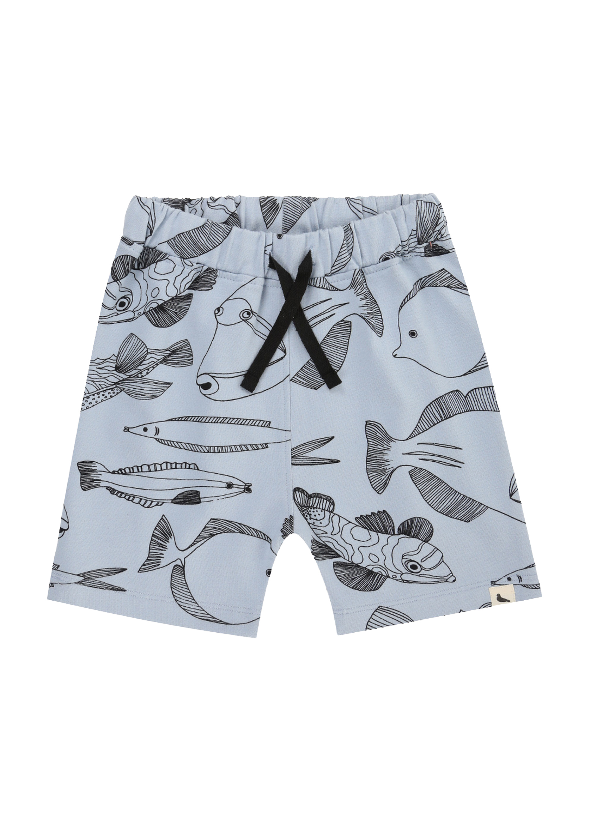 Turtledove London Kids Fish Printed Shorts - Blue