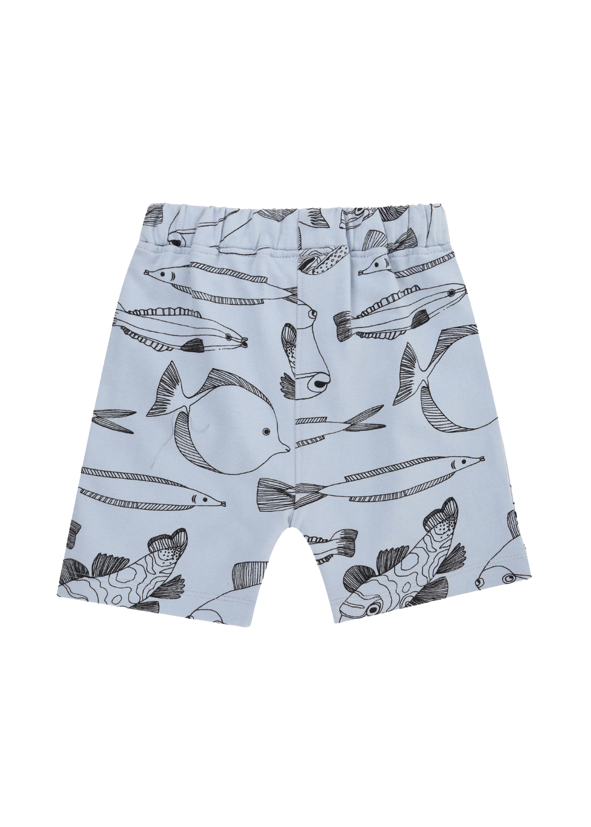 Turtledove London Kids Fish Printed Shorts - Blue