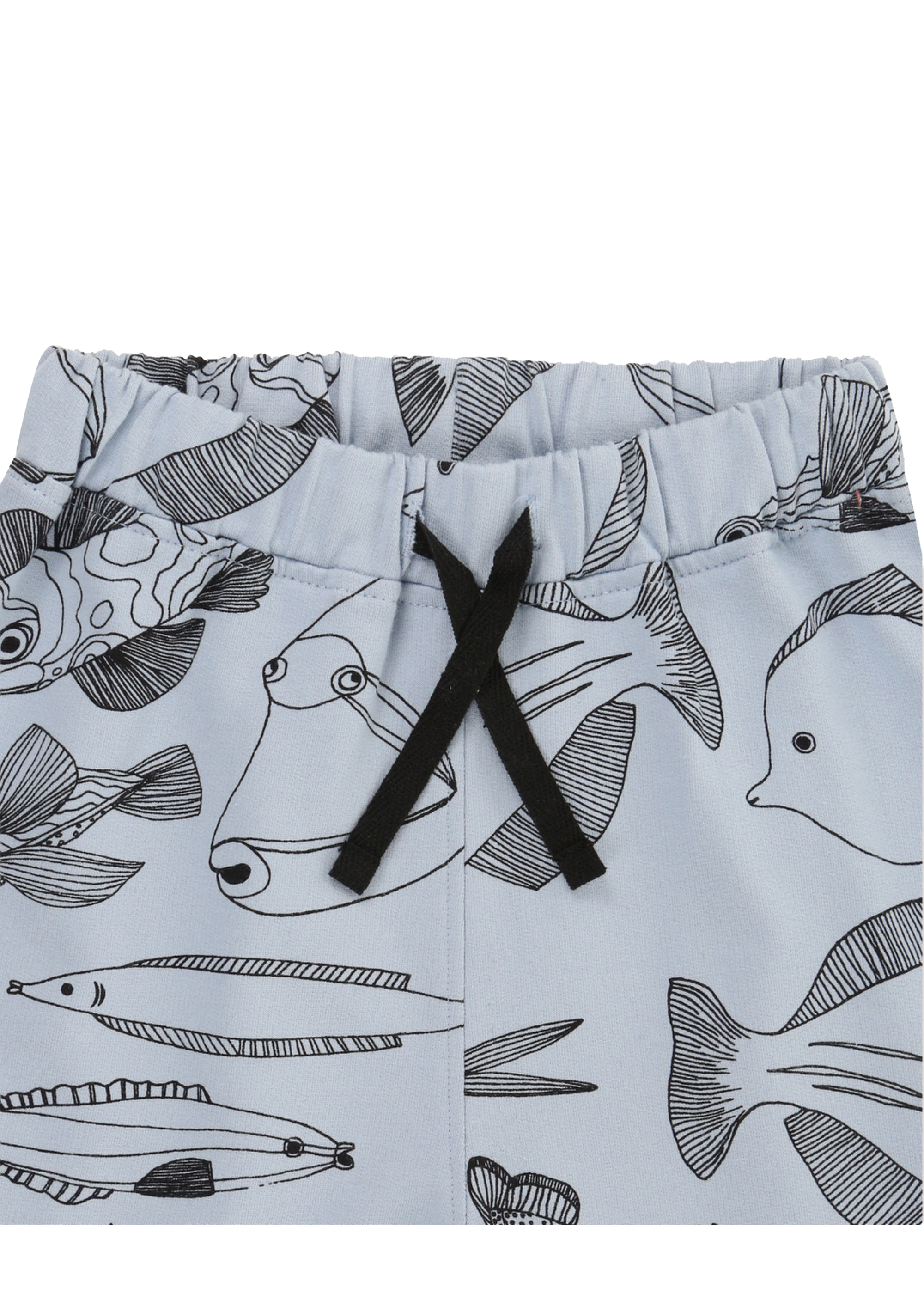 Turtledove London Kids Fish Printed Shorts - Blue