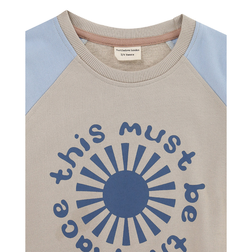 Turtledove London Kids This Must Be the Place Slogan Printed Sweatshirt