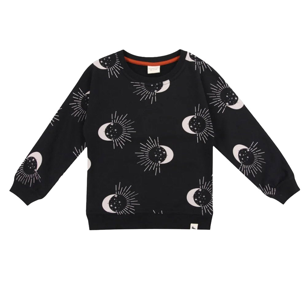 Turtledove London Kids Astrology Printed Sweatshirt - Black