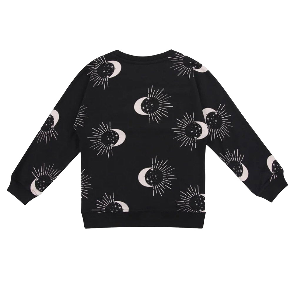 Turtledove London Kids Astrology Printed Sweatshirt - Black