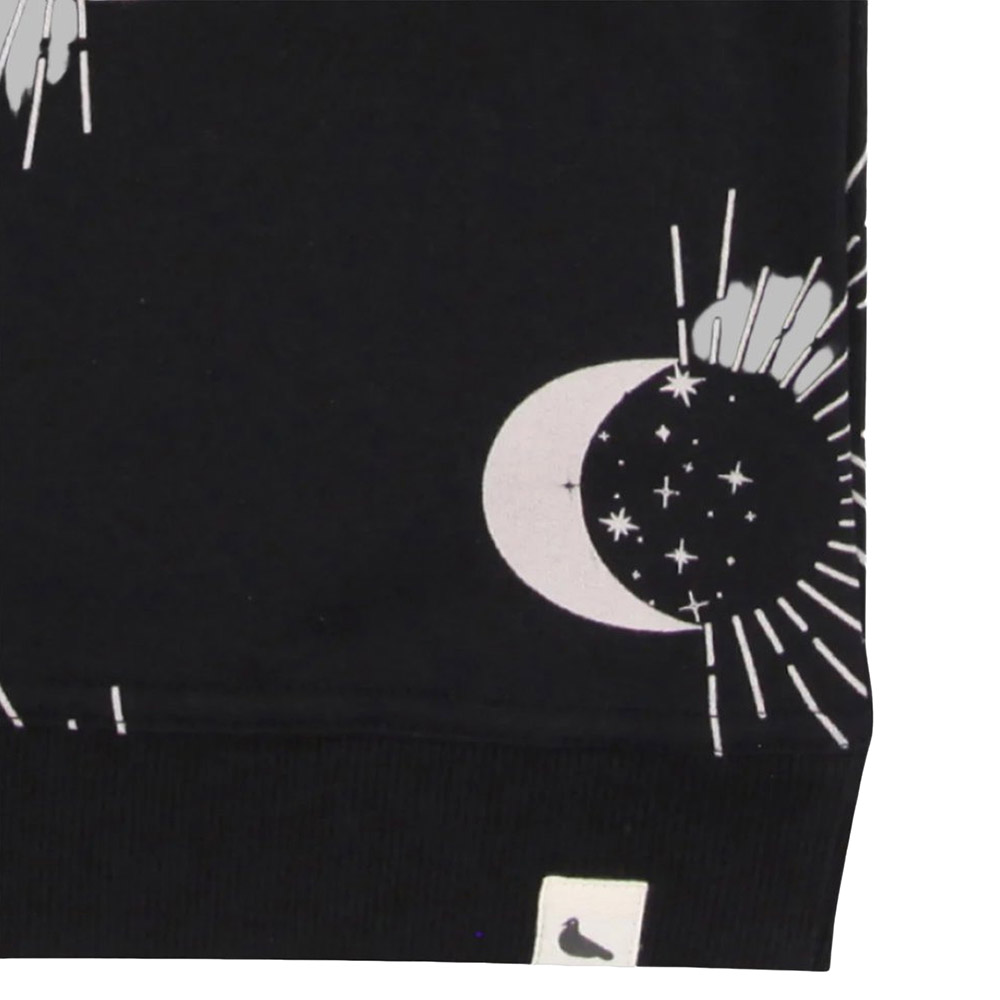 Turtledove London Kids Astrology Printed Sweatshirt - Black