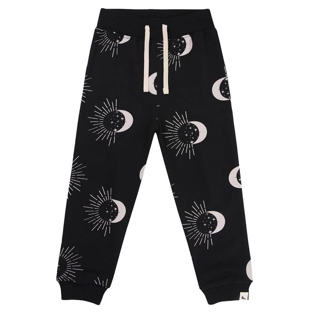 Turtledove London Kids Astrology Printed Joggers - Black