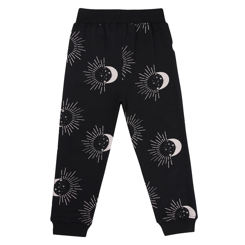 Turtledove London Kids Astrology Printed Joggers - Black