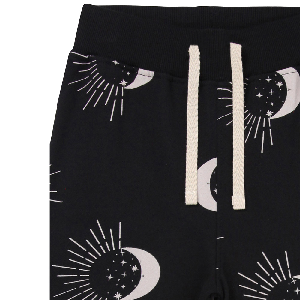 Turtledove London Kids Astrology Printed Joggers - Black
