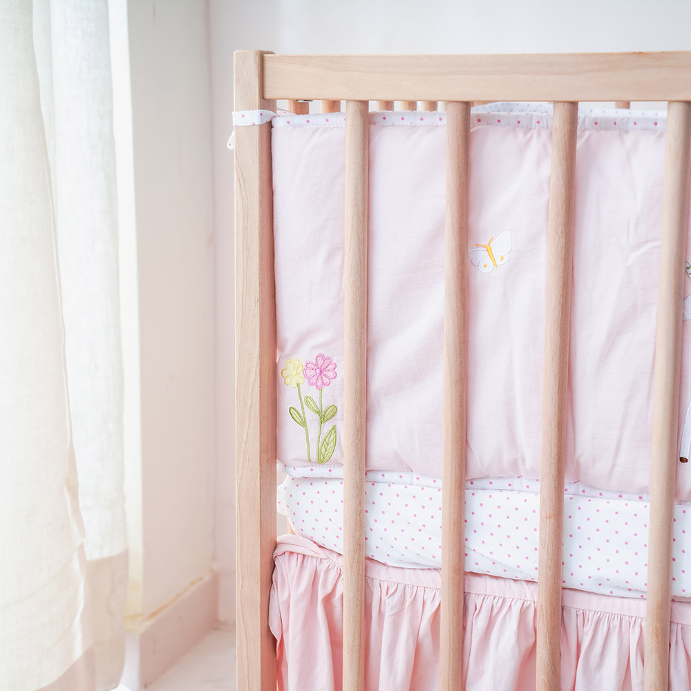 Little West Street - Reversible Crib Bumper - Princess Dreams