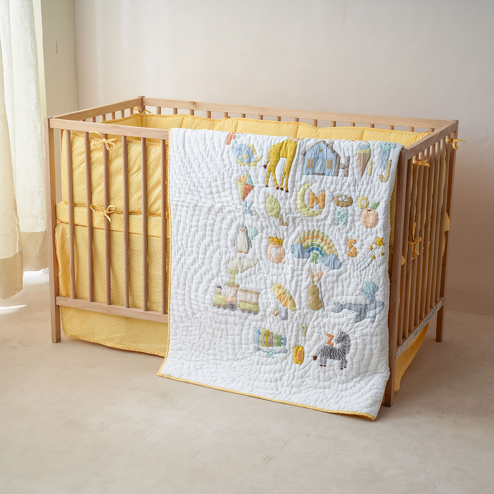Little West Street - Crib Bedding Set - The A To Z - 6 Pc Set
