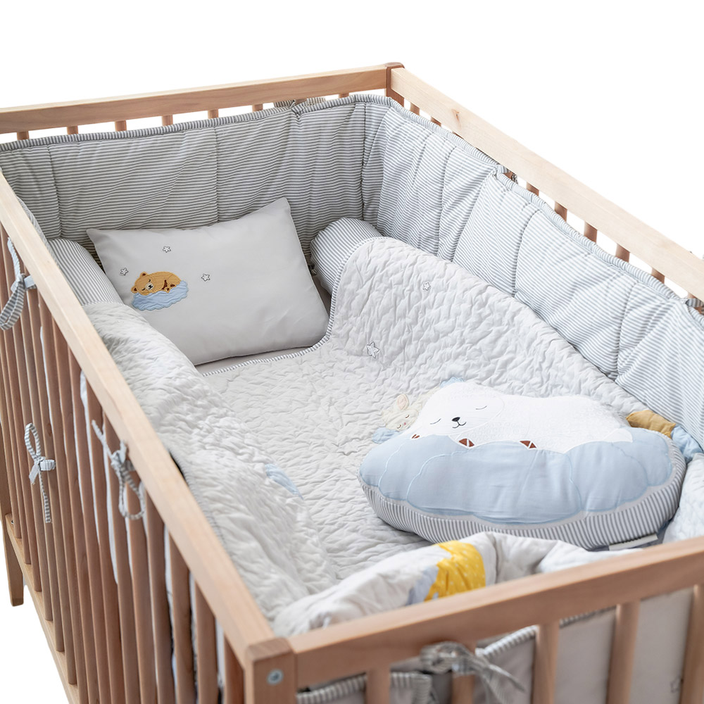 Little West Street - Crib Bedding Set - Over The Clouds - 6 Pc Set