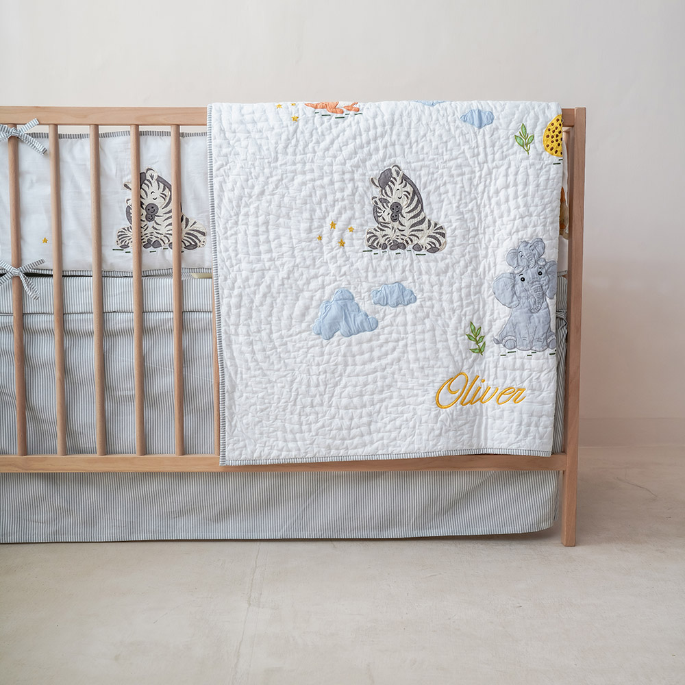 Little West Street - Personalized Quilt Blanket - Snuggle Safari