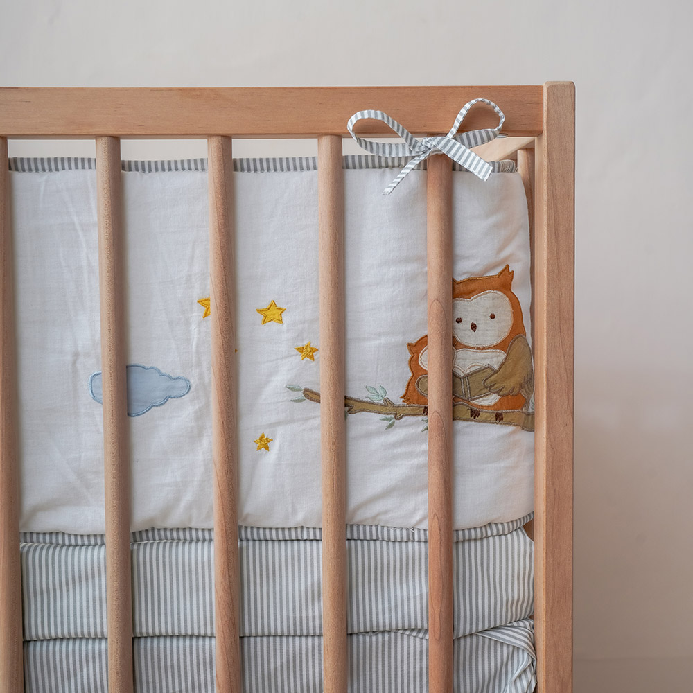 Little West Street - Reversible Crib Bumper - Snuggle Safari