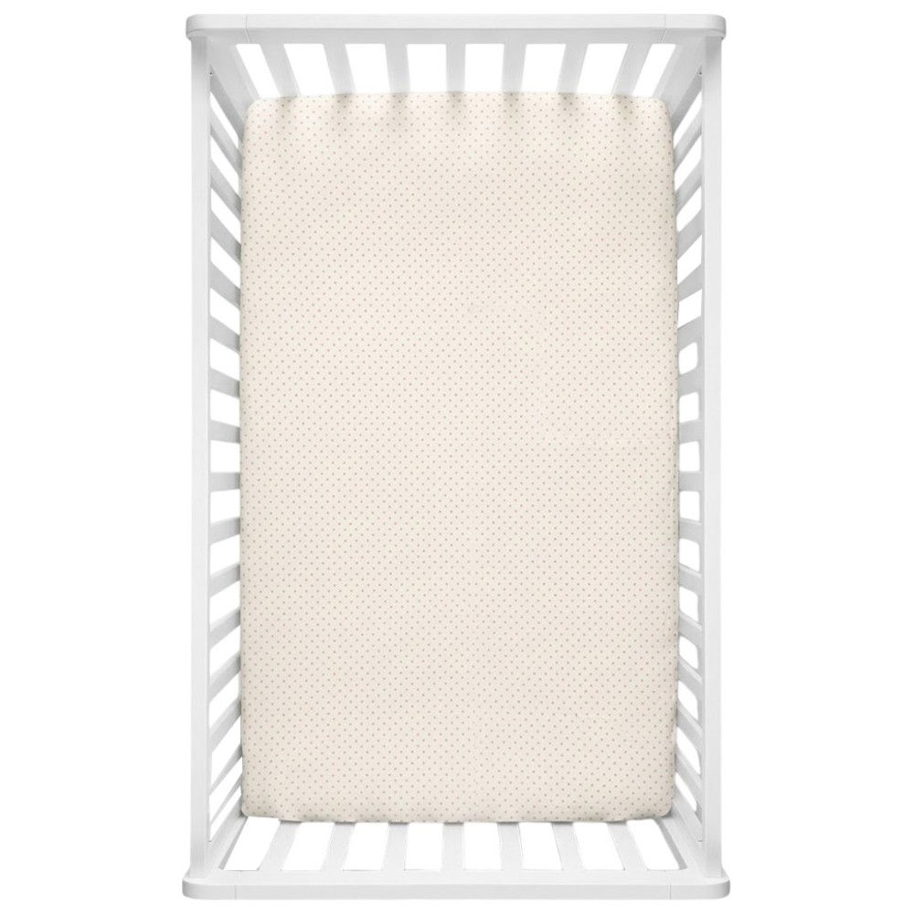 Little West Street - Crib Sheet - Pink Dots