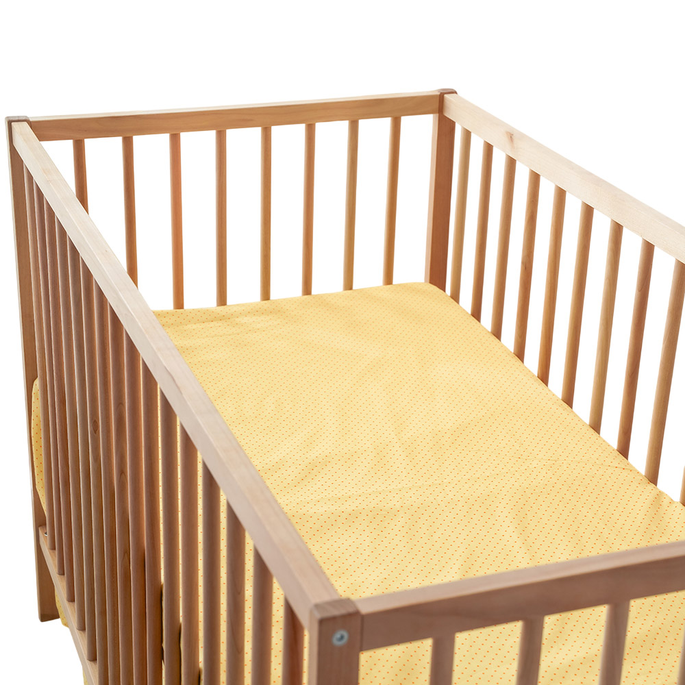 Little West Street - Crib Sheet - Orange Dot