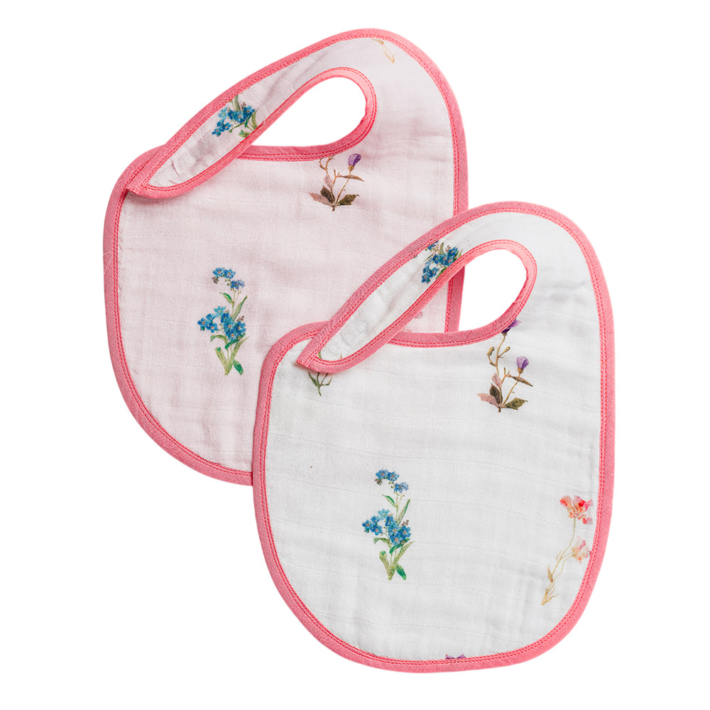 Little West Street - Organic Bib Set - Botanical - 2 Pc Set