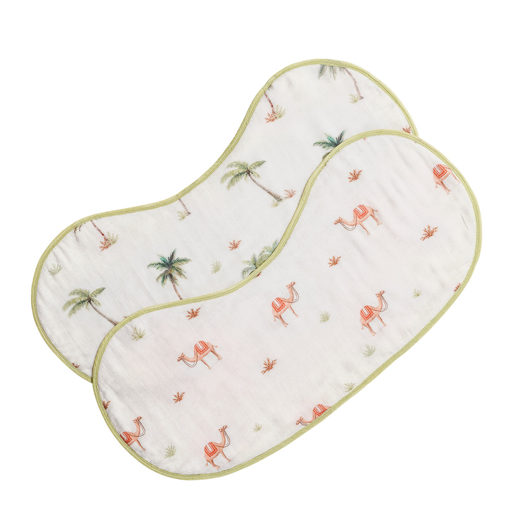Little West Street - Organic Burp Cloth Set - Desert Dreams - 2 Pc Set