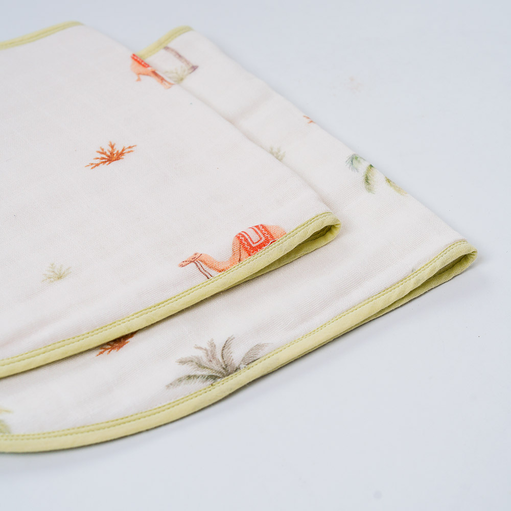 Little West Street - Organic Burp Cloth Set - Desert Dreams - 2 Pc Set