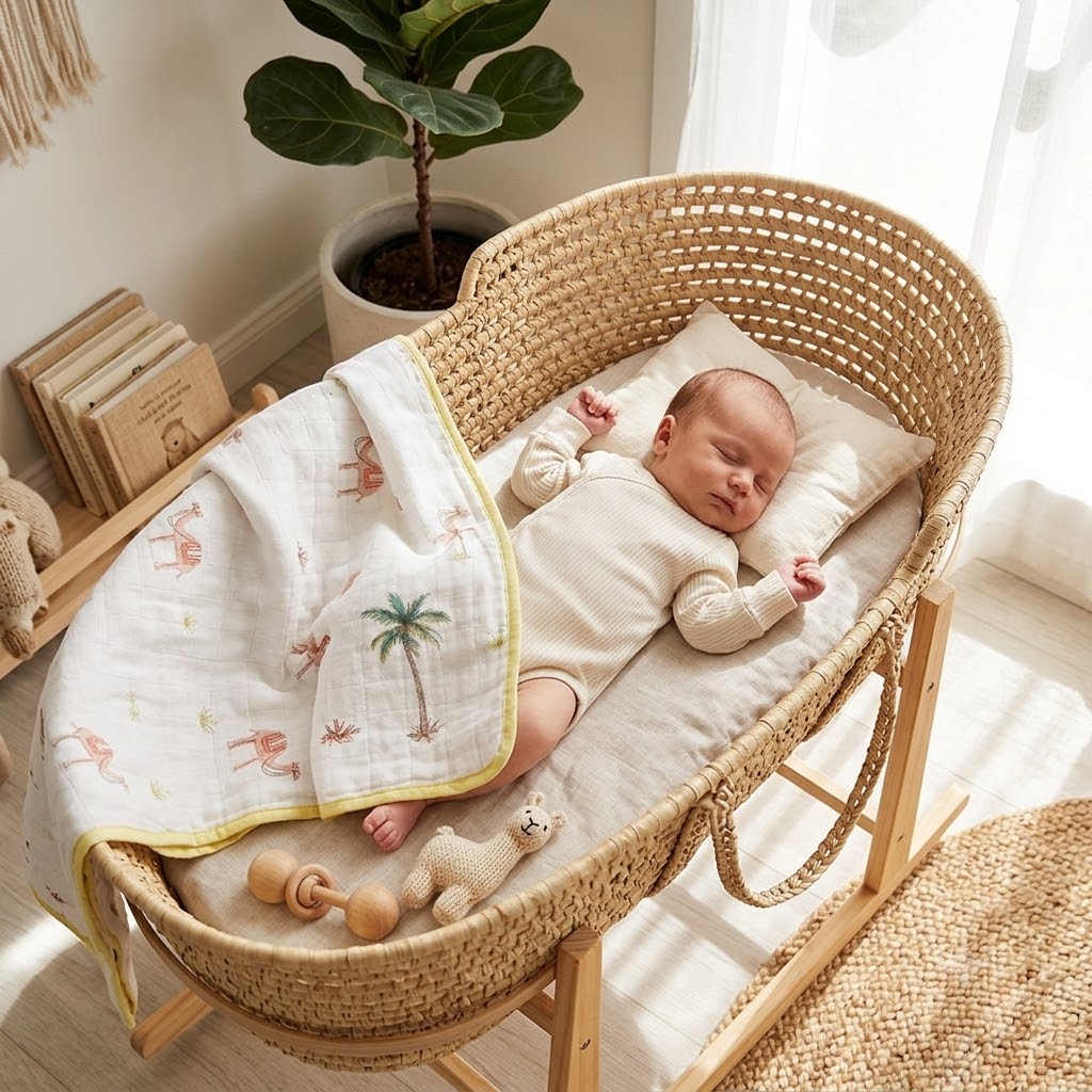 Little West Street - Personalized Organic Reversible Blanket - Desert Dreams