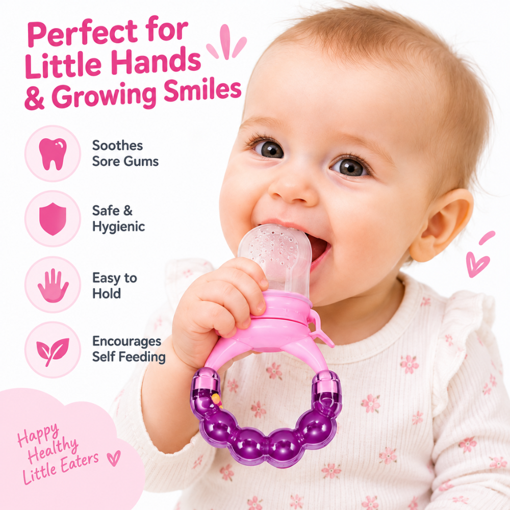 Little Angel - Baby Fruit Feeder - Pink